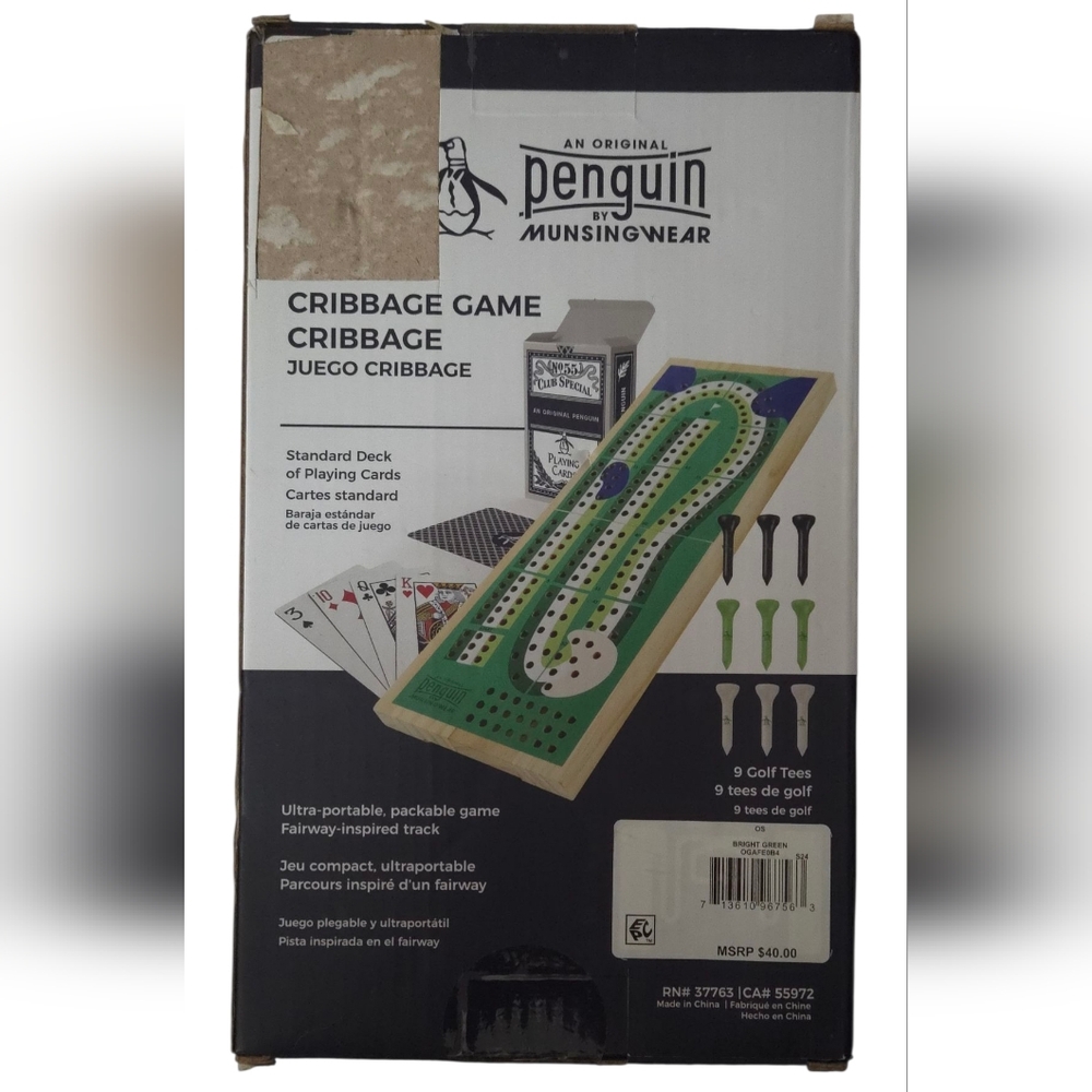 Penguin by Munsingwear Cribbage Game w/ Golf Twist Unopened Golf Lovers Gift! - Picture 2 of 8